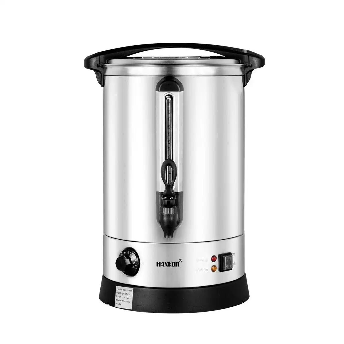 Maxkon  19L Water Dispenser Urn Instant Hot Cold Coffee Maker Machine Tea Kettle Home Commercial Stainless Steel with Tap