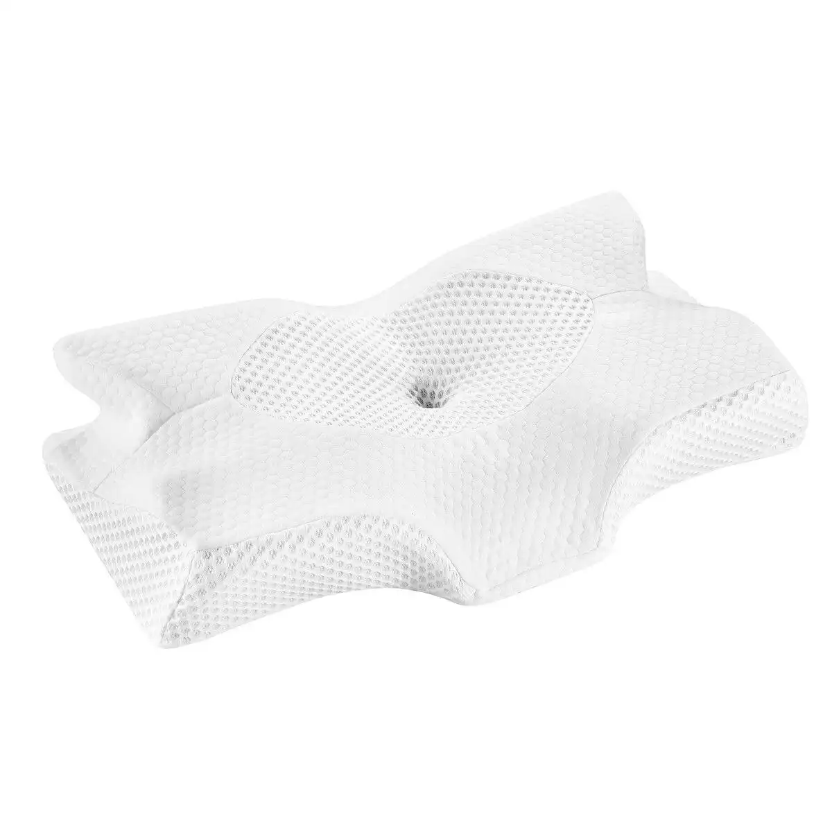 Luxdream  Cervical Pillow Memory Foam Contour Neck Shoulder Ergonomic Back Stomach Side Sleeper Dark Grey