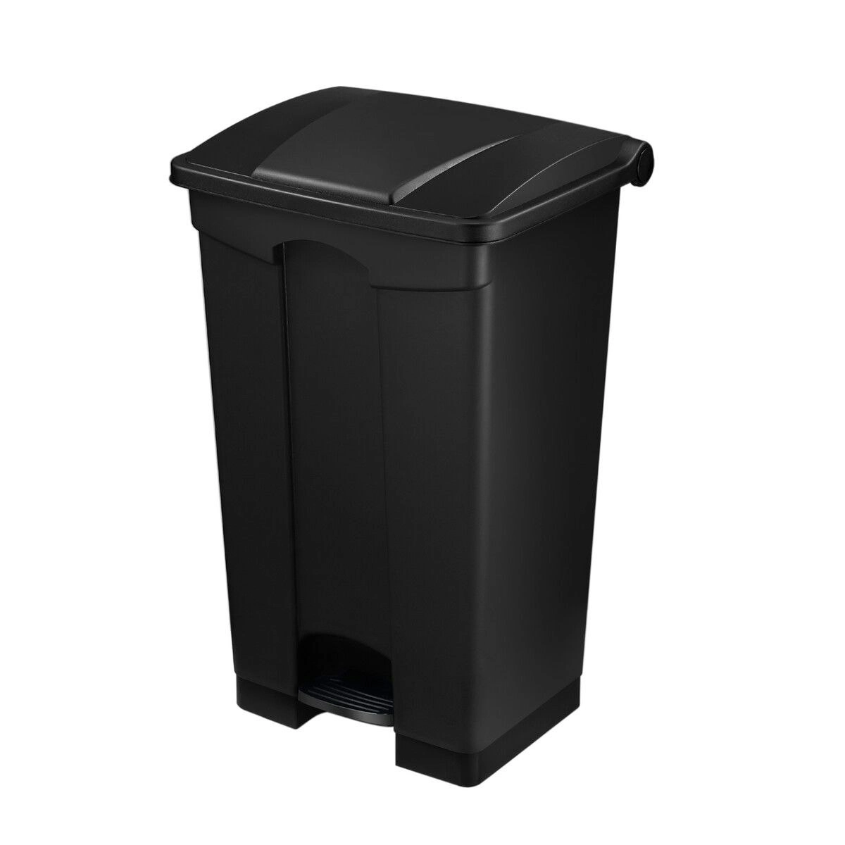 LUXSUITE 68L Rubbish Bin Kitchen Compost Dustbin Garbage Trash Waste Recycling Can Pedal Garden Home Office Large Plastic Black