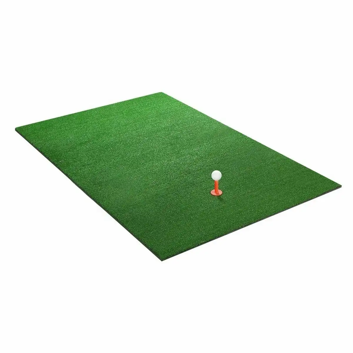 Ausway Golf Putter Mat Practice Hitting Training Putting Indoor Outdoor Chipping Driving Artificial Turf with Rubber Tee Golf Ball Green