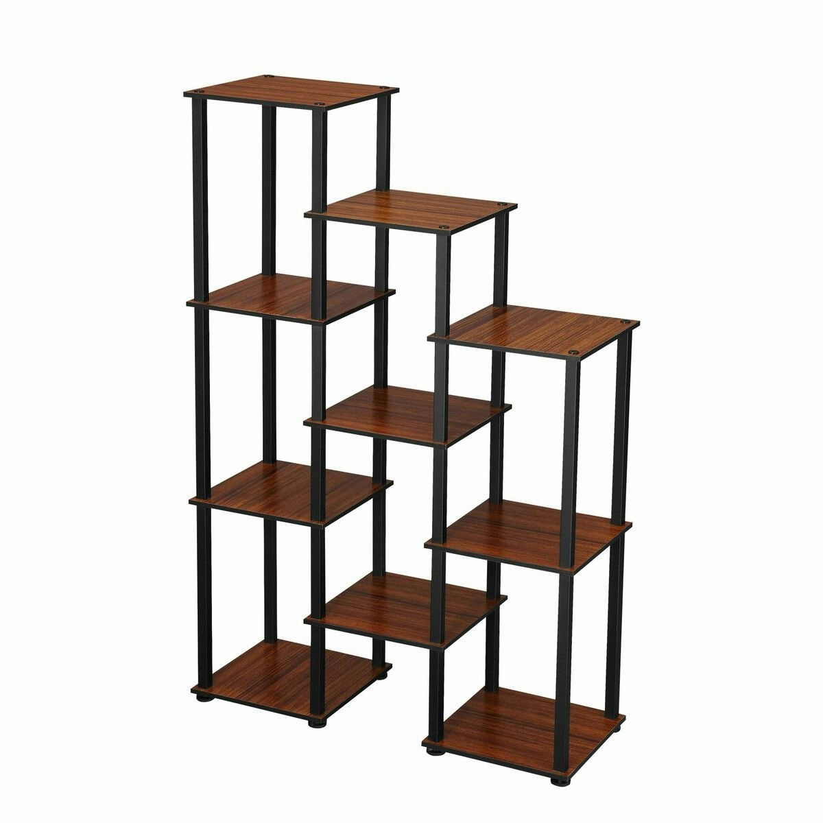 Ausway Plant Flower Pots Stand 10 Shelves Corner Shelf Unit Bookshelf Holder Garden Outdoor Indoor Tiered Potted Display Storage Rack