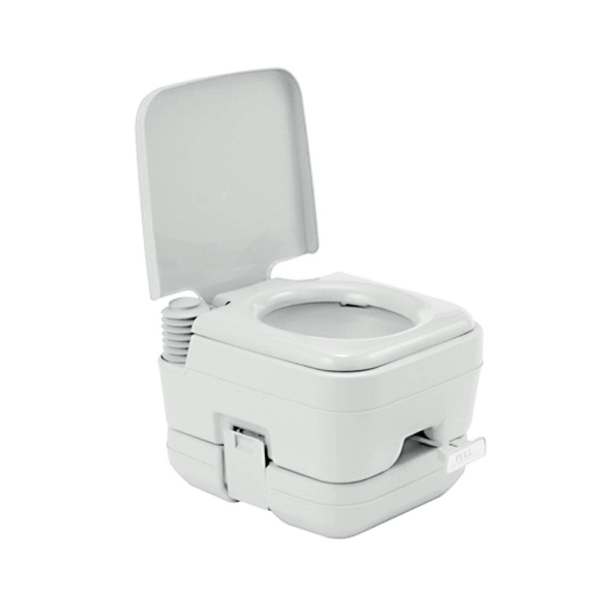 Ausway Porta Potty Seat with Piston Pump Flush Gray 10L