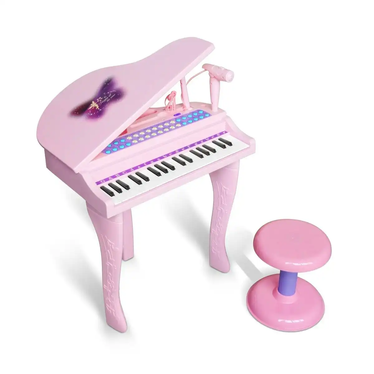 Ausway Deluxe musical Electronic Organ For Kids  Pink
