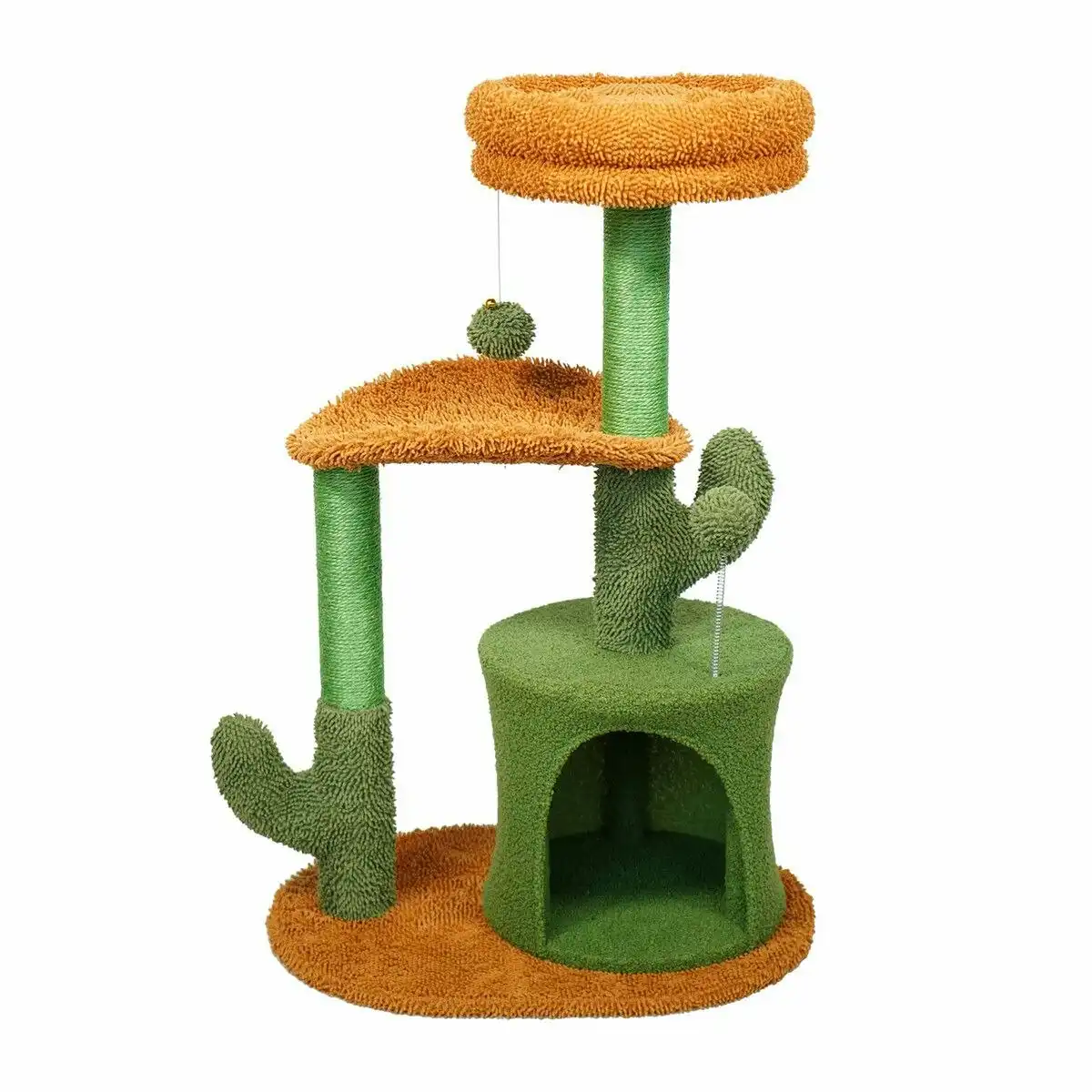 Pet Scene Cat Kitty Tree Tower Scratching Post Bed Sisal Scratcher Stand House Cave Furniture Condo Climbing Pole Play Castle Perch