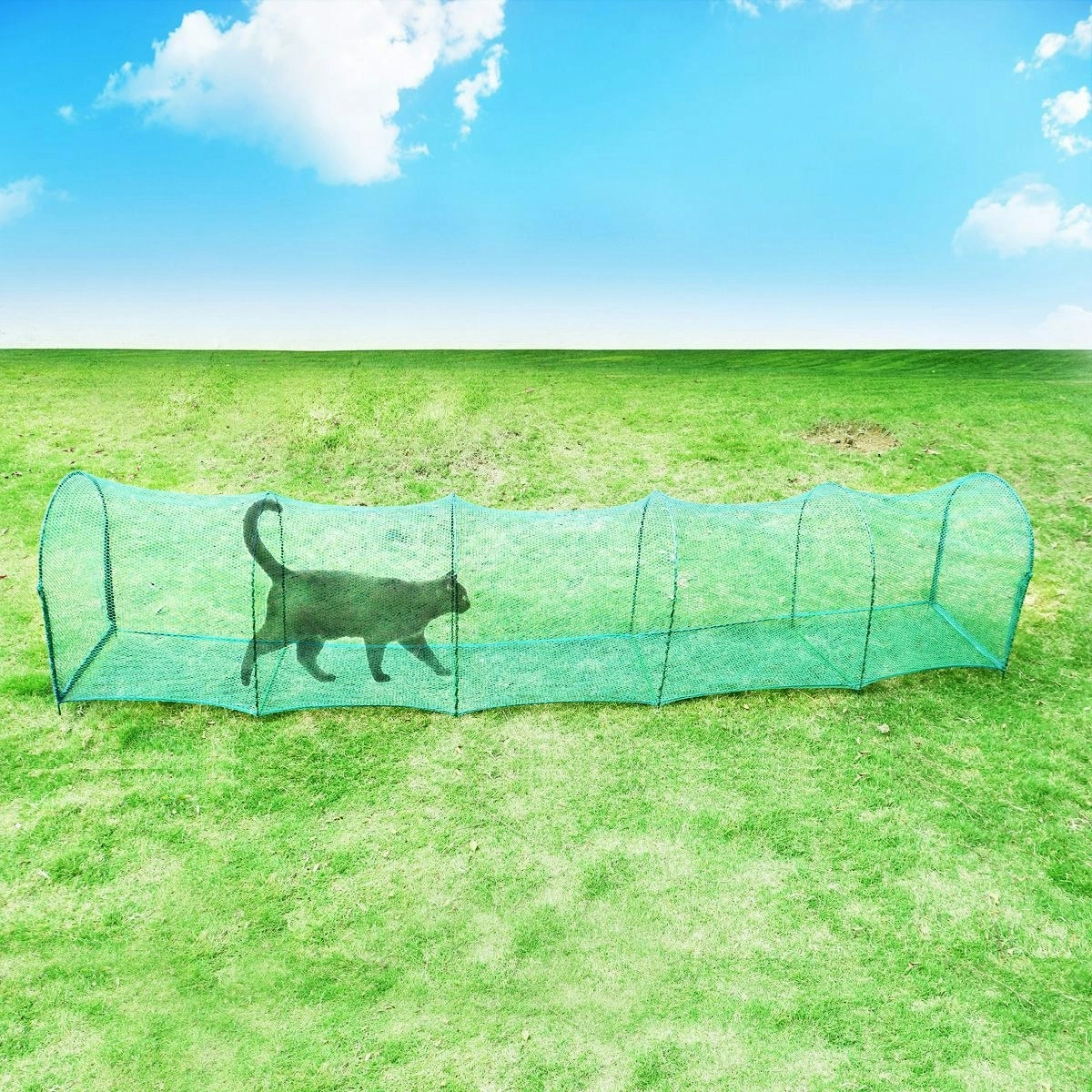 Ausway Outdoor Collapsible Cat Kitten Tunnel Pet Play Toy