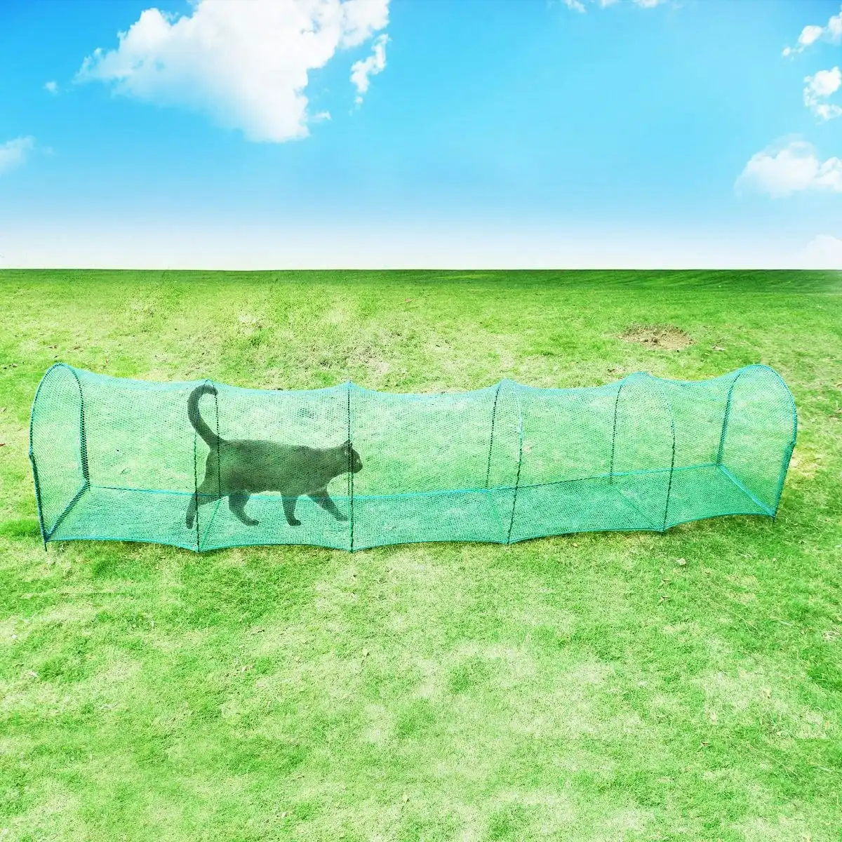 Ausway Outdoor Collapsible Cat Kitten Tunnel Pet Play Toy