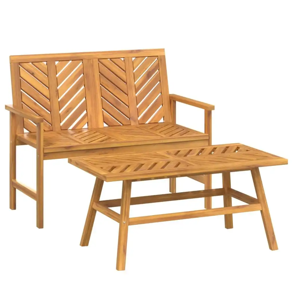 2 Piece Garden Lounge Set Solid Wood Acacia 362235