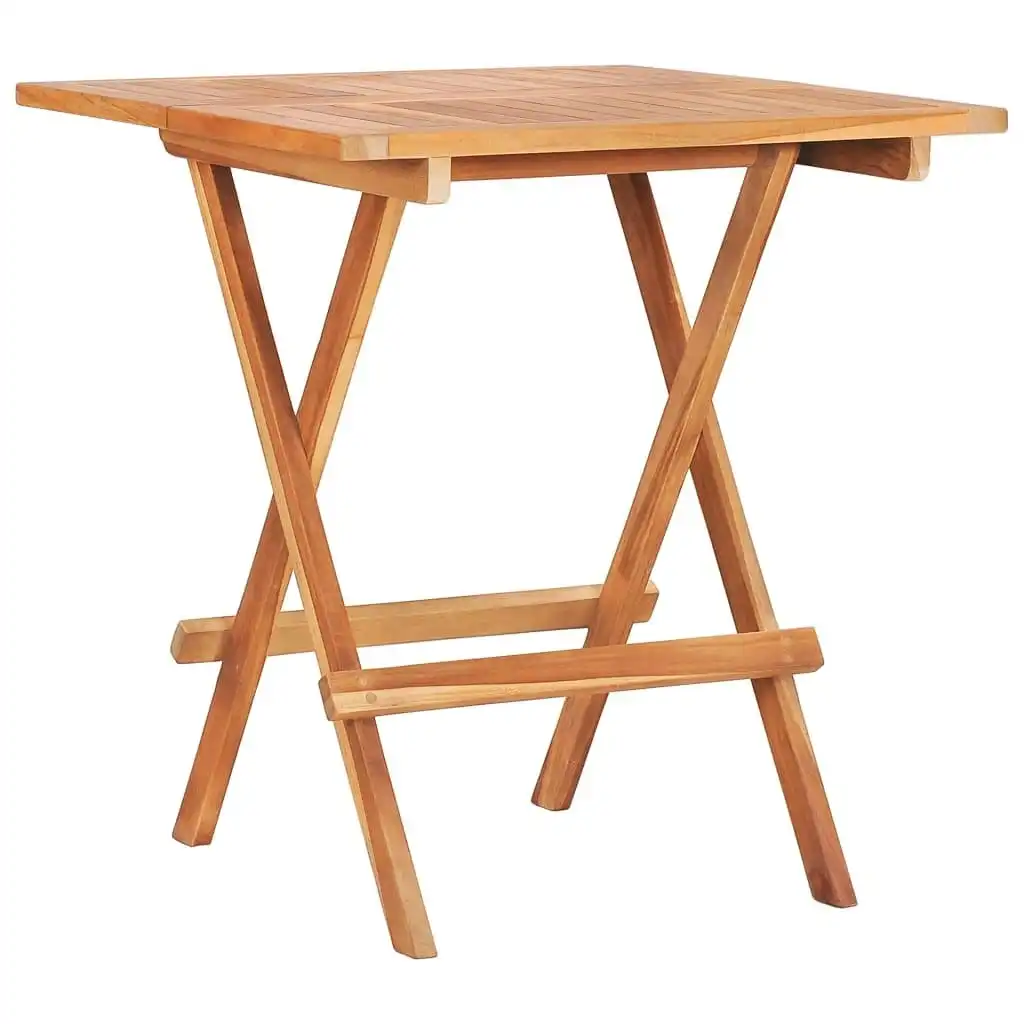Folding Bistro Table 60x60x65 cm Solid Teak Wood 48996