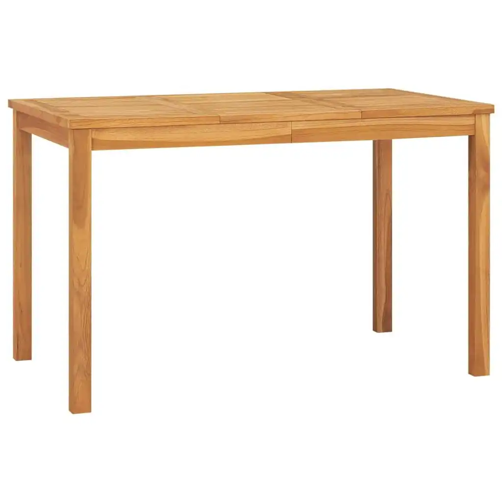 Garden Dining Table 120x70x77 cm Solid Teak Wood 316630