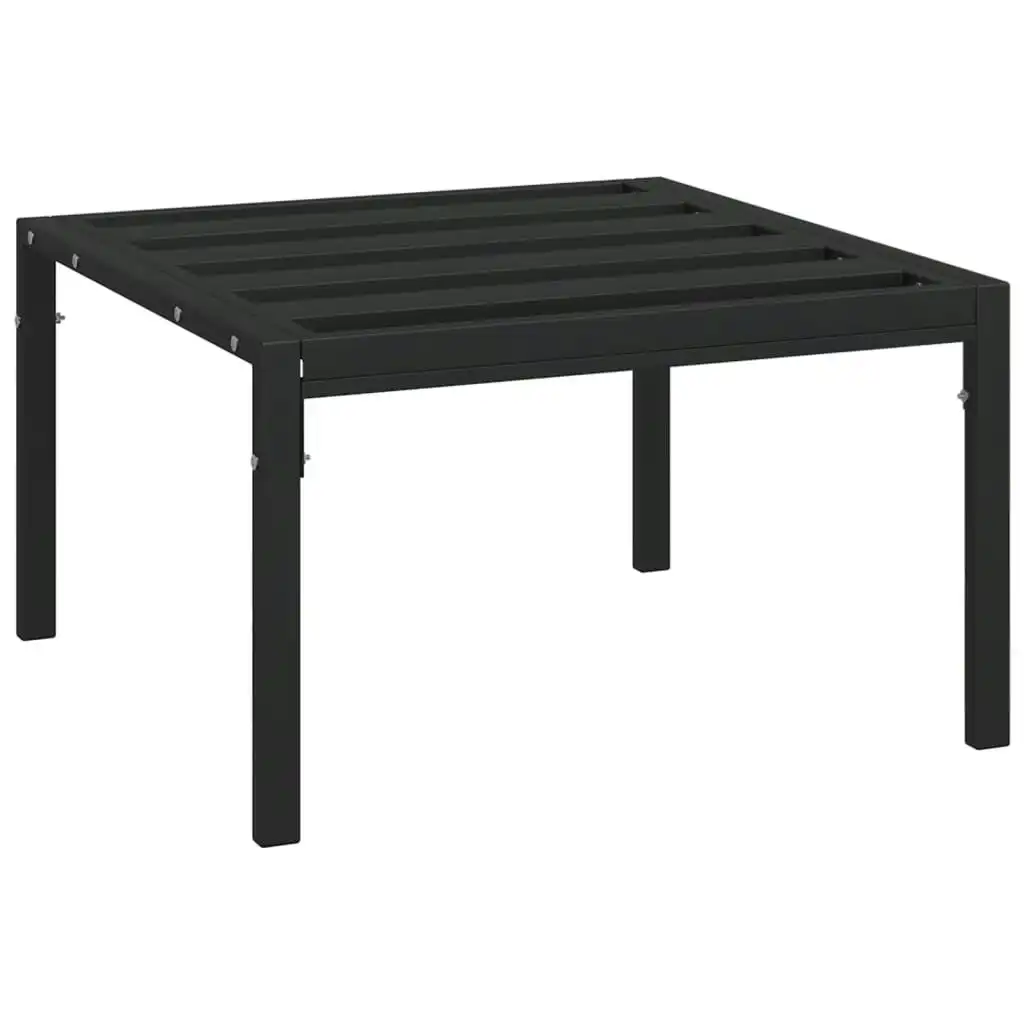 Garden Coffee Table Black 60x60x35 cm Steel 362726