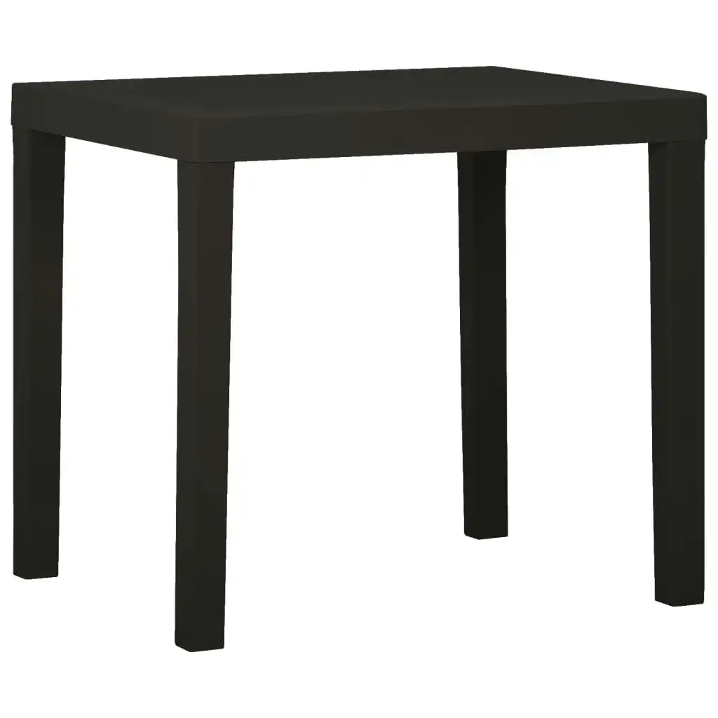 Garden Table Anthracite 79x65x72 cm Plastic 315845