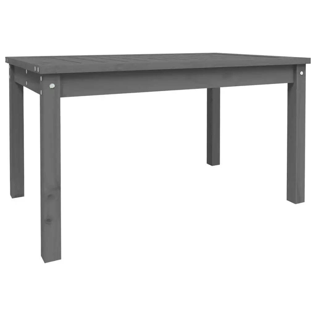 Garden Table Grey 82.5x50.5x45 cm Solid Wood Pine 824115