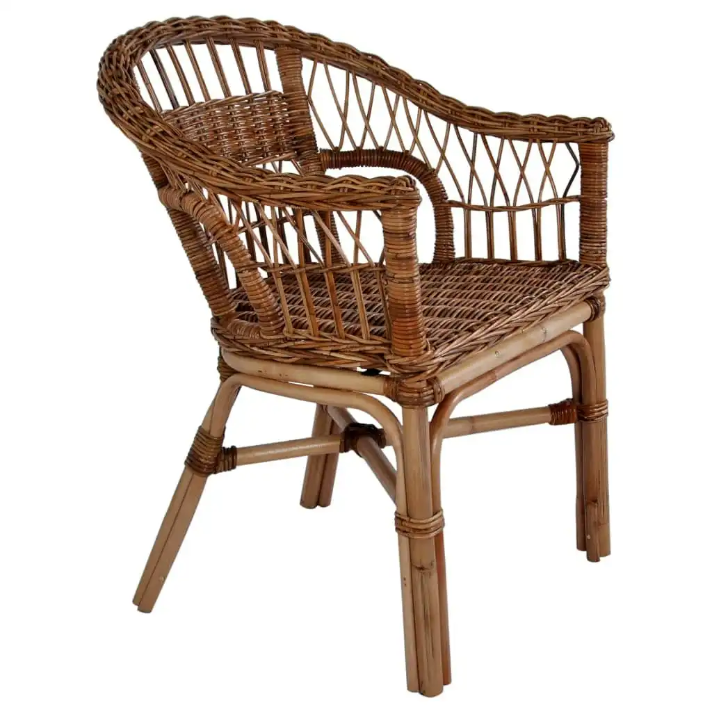 Outdoor Chair Natural Rattan Brown 246809