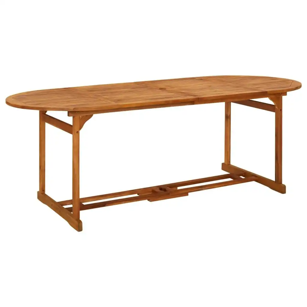 Garden Dining Table 220x90x75 cm Solid Wood Acacia 315949