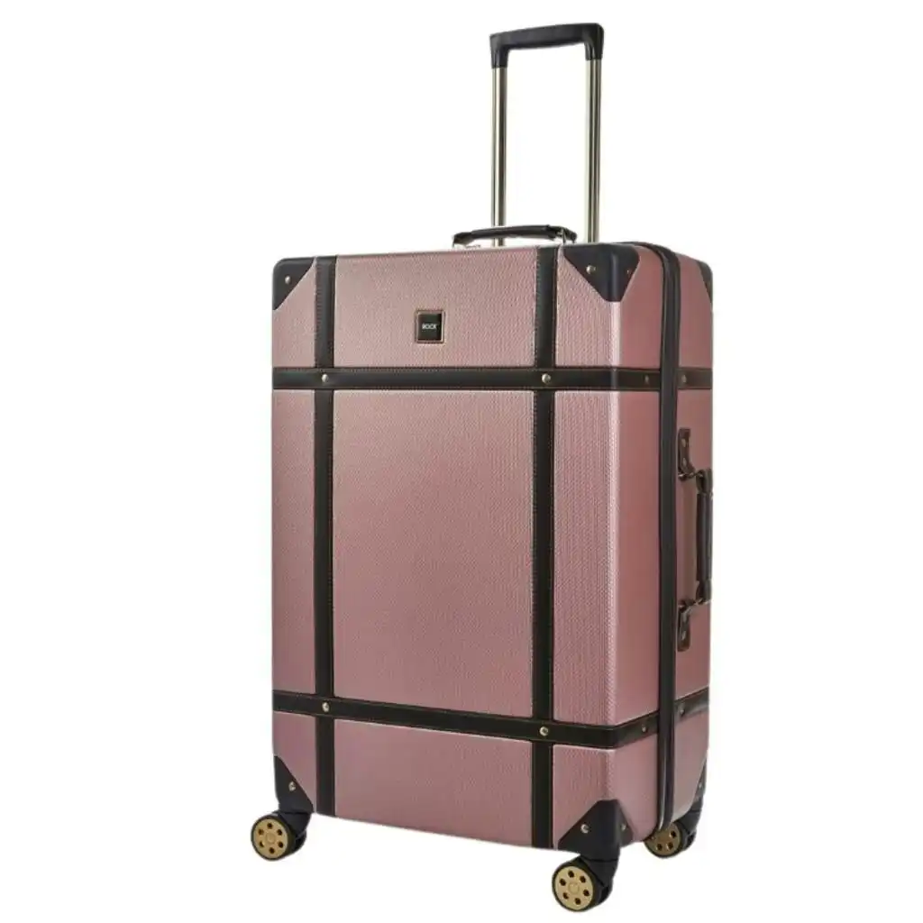 Rock Vintage 78cm Large Hardsided Luggage - Pink