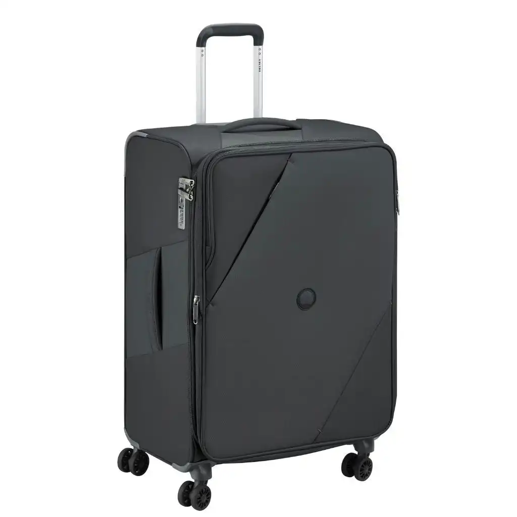 DELSEY MARINGA 68cm Medium Exp Softsided Luggage - Black