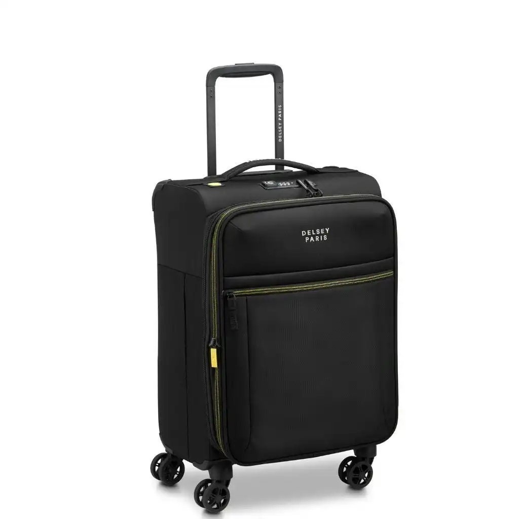 DELSEY BROCHANT 3.0 55cm Carry On Softsided Luggage - Deep Black