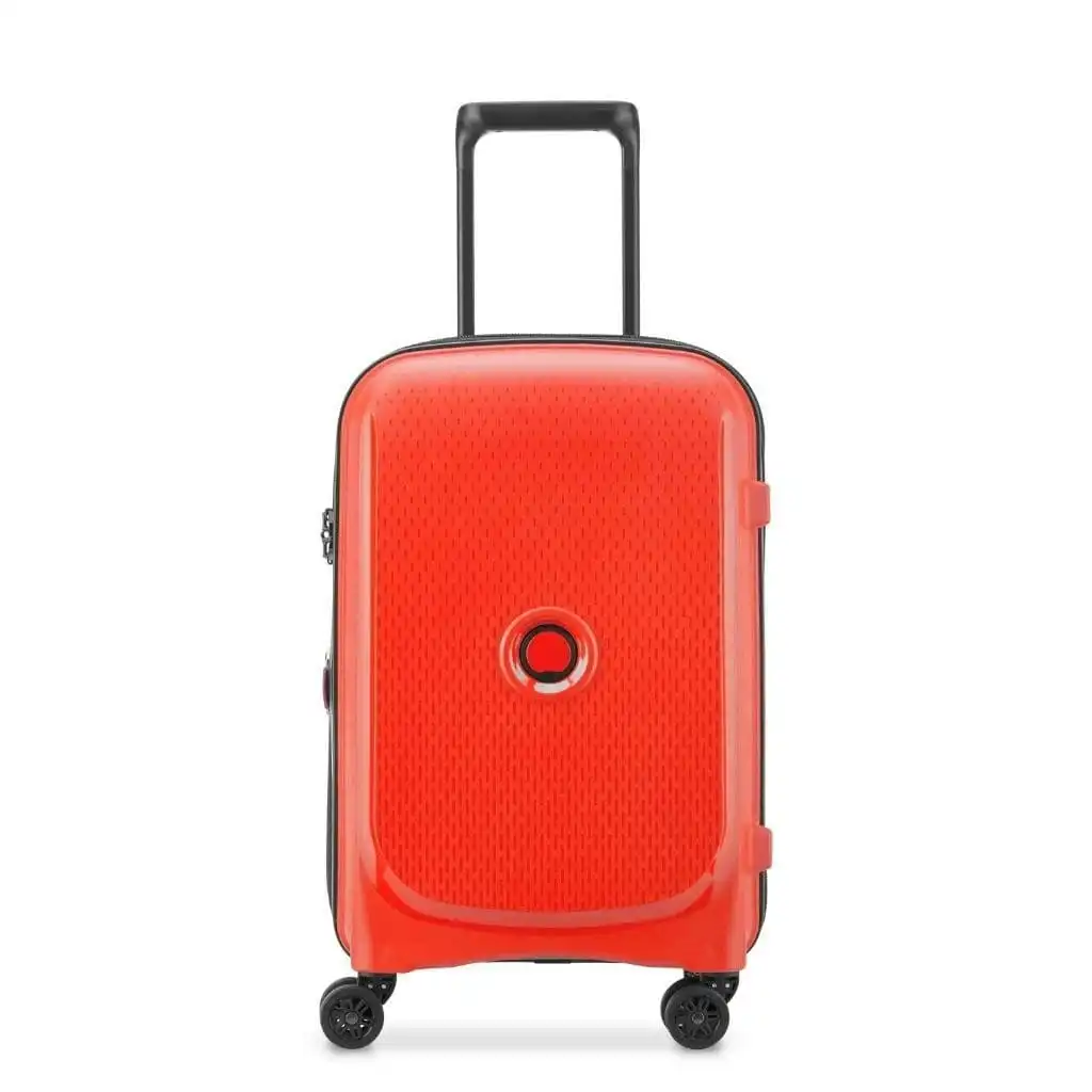 DELSEY Belmont Plus 55cm Carry On Luggage Faded Red
