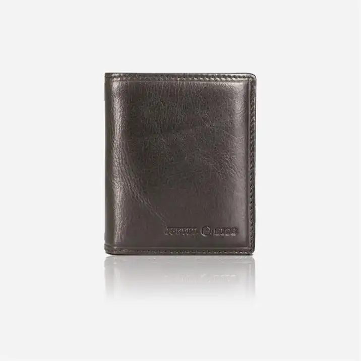 Jekyll & Hide Oxford Large Billfold Wallet With ID Window, Black