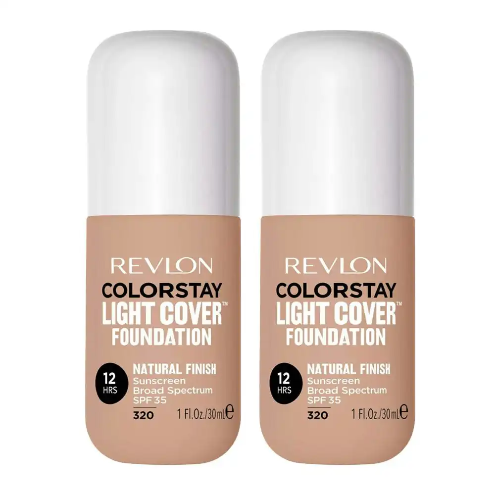 Revlon Colorstay Light Cover Foundation 30ml 320 True Beige - 2 Pack