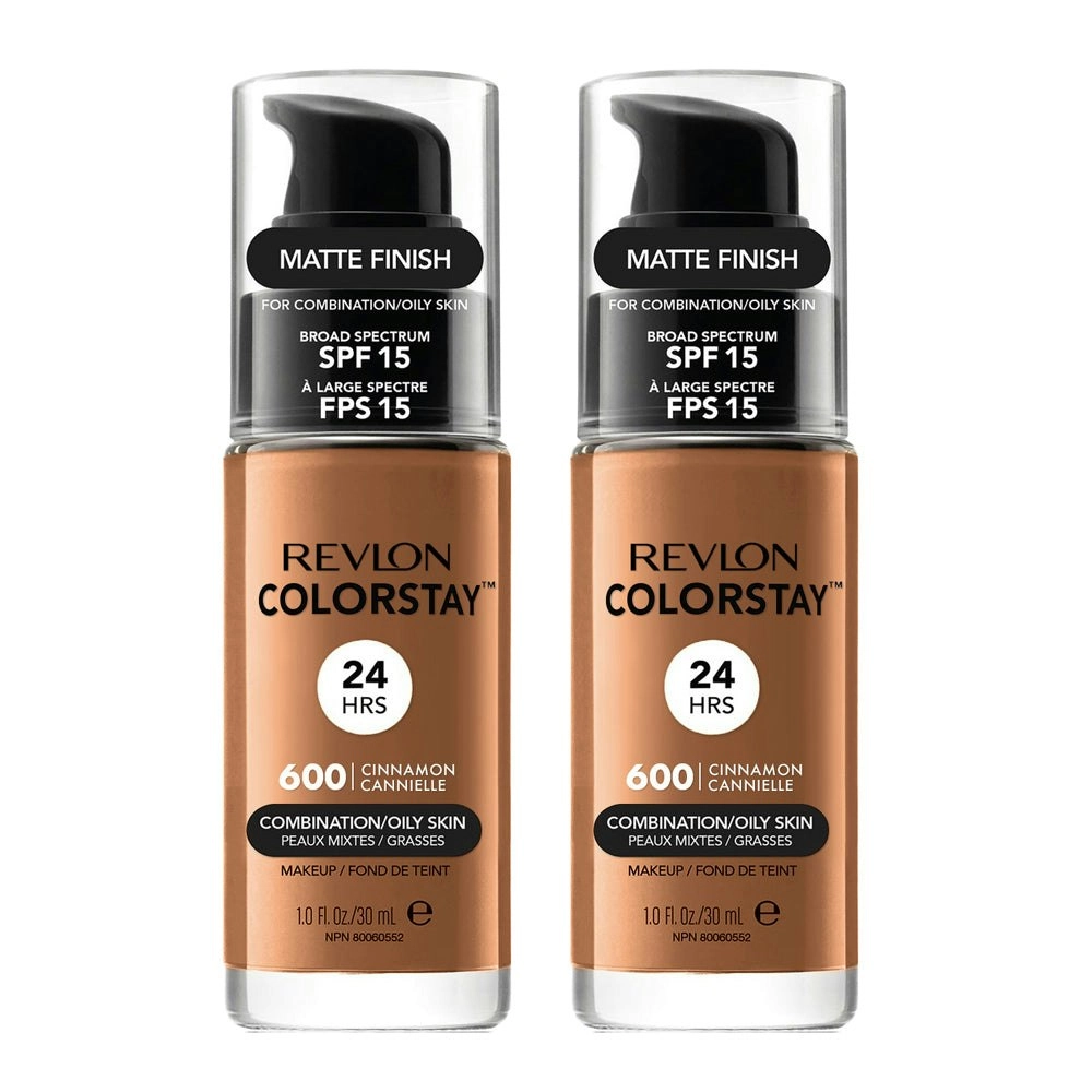 Revlon Colorstay Makeup Combination/ Oily Skin 30ml 600 Cinnamon - 2 Pack