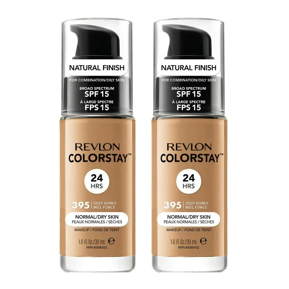 Revlon Colorstay Makeup Normal/ Dry Skin 30ml 395 Deep Honey - 2 Pack