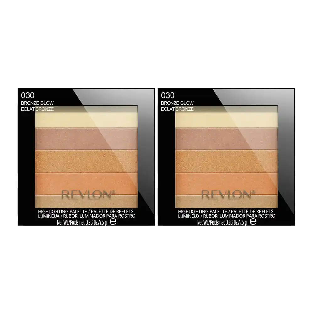 Revlon Highlighting Palette 7.5g 030 Bronze Glow - 2 Pack