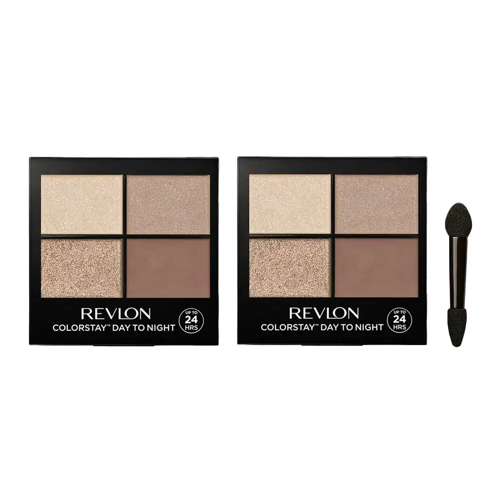Revlon Colorstay Day To Night Eye Shadow Quad 4.8g 500 Addictive - 2 Pack