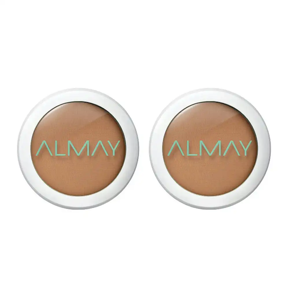 Almay Clear Complexion Pressed Powder 8g 500 Deep - 2 Pack