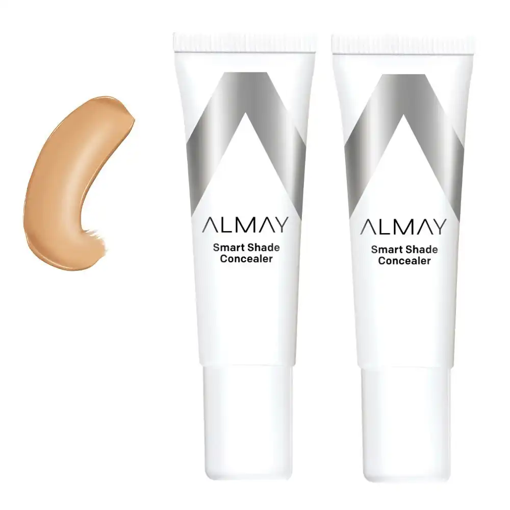 Almay Smart Shade Skintone Matching Concealer 11ml 030 Straight Up Medium - 2 Pack