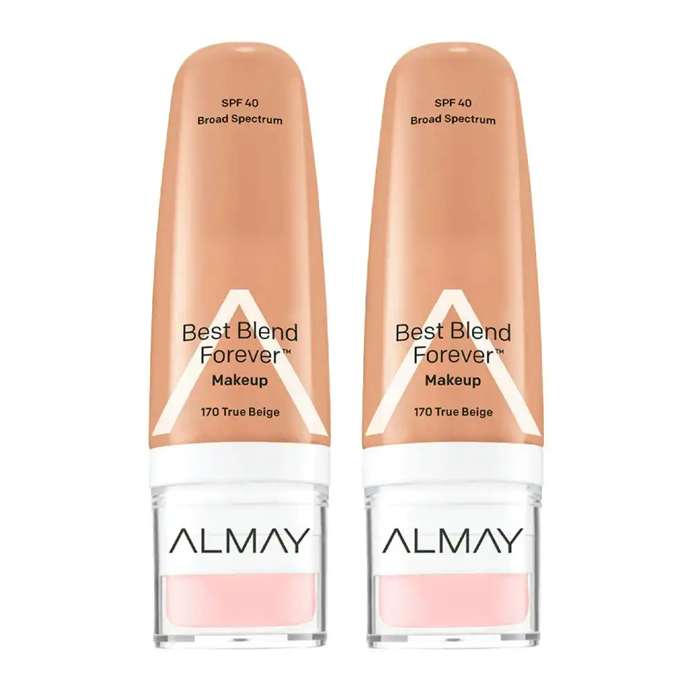 Almay Best Blend Forever Makeup 30ml 170 True Beige - 2 Pack