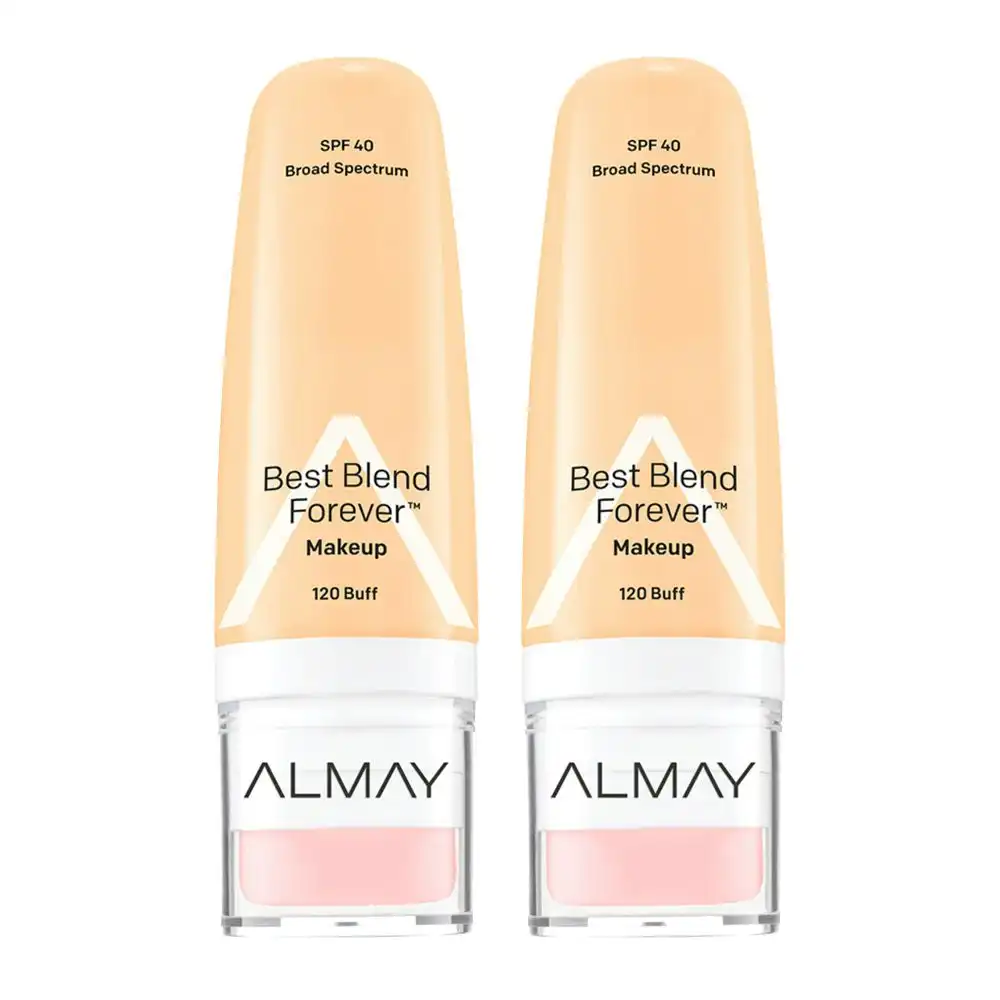 Almay Best Blend Forever Makeup 30ml 120 Buff - 2 Pack
