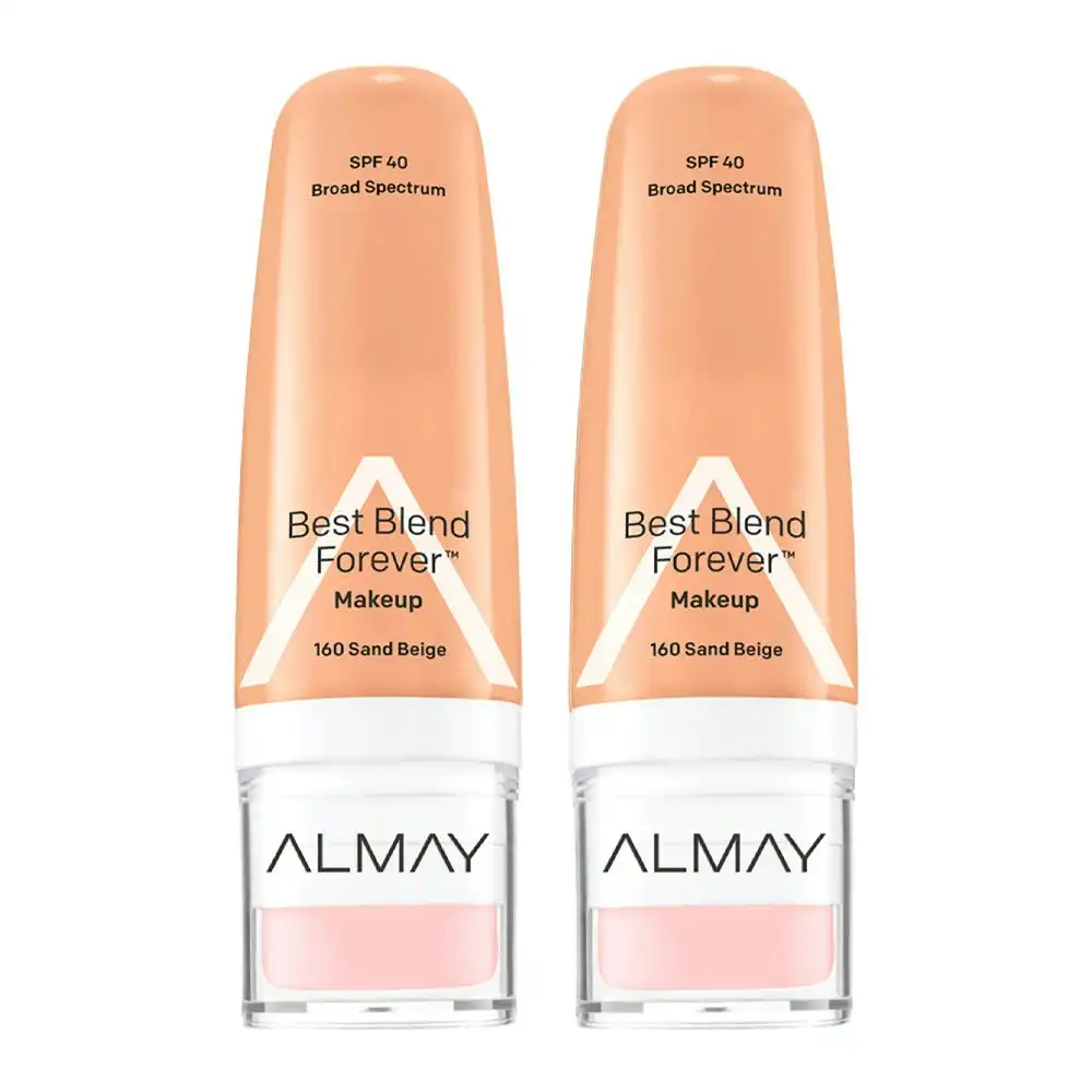 Almay Best Blend Forever Makeup 30ml 160 Sand Beige - 2 Pack