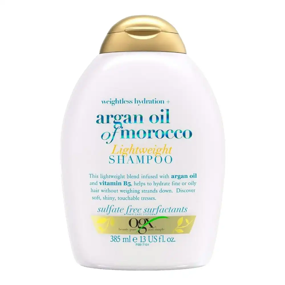 OGX Weightless Hydration + Argan Oil Of Morocco Lightweight Shampoo 385ml