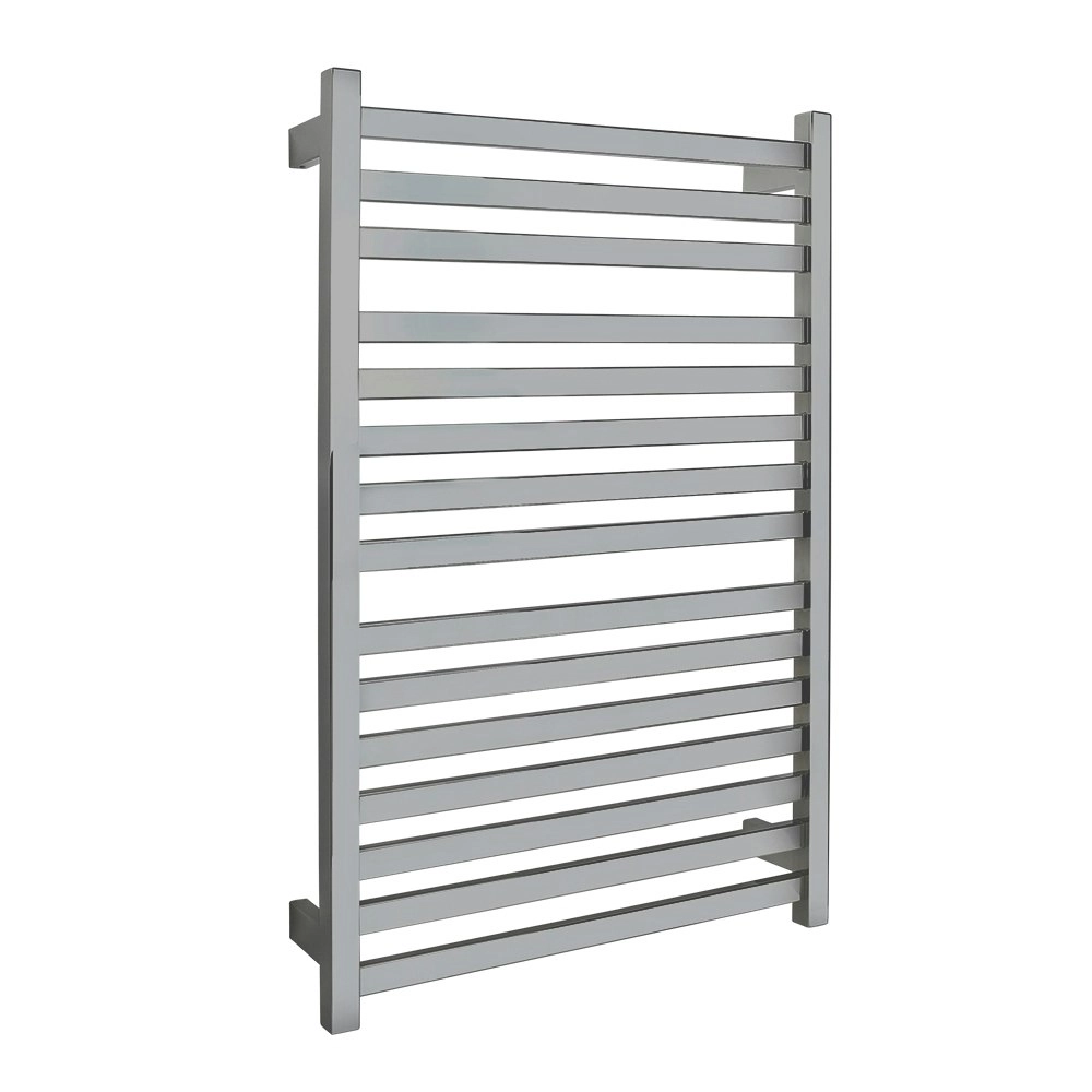 Aguzzo Ezy Fit Dual Wired Flat Tube Heated Towel Rail 60 x 92cm - Polished SS