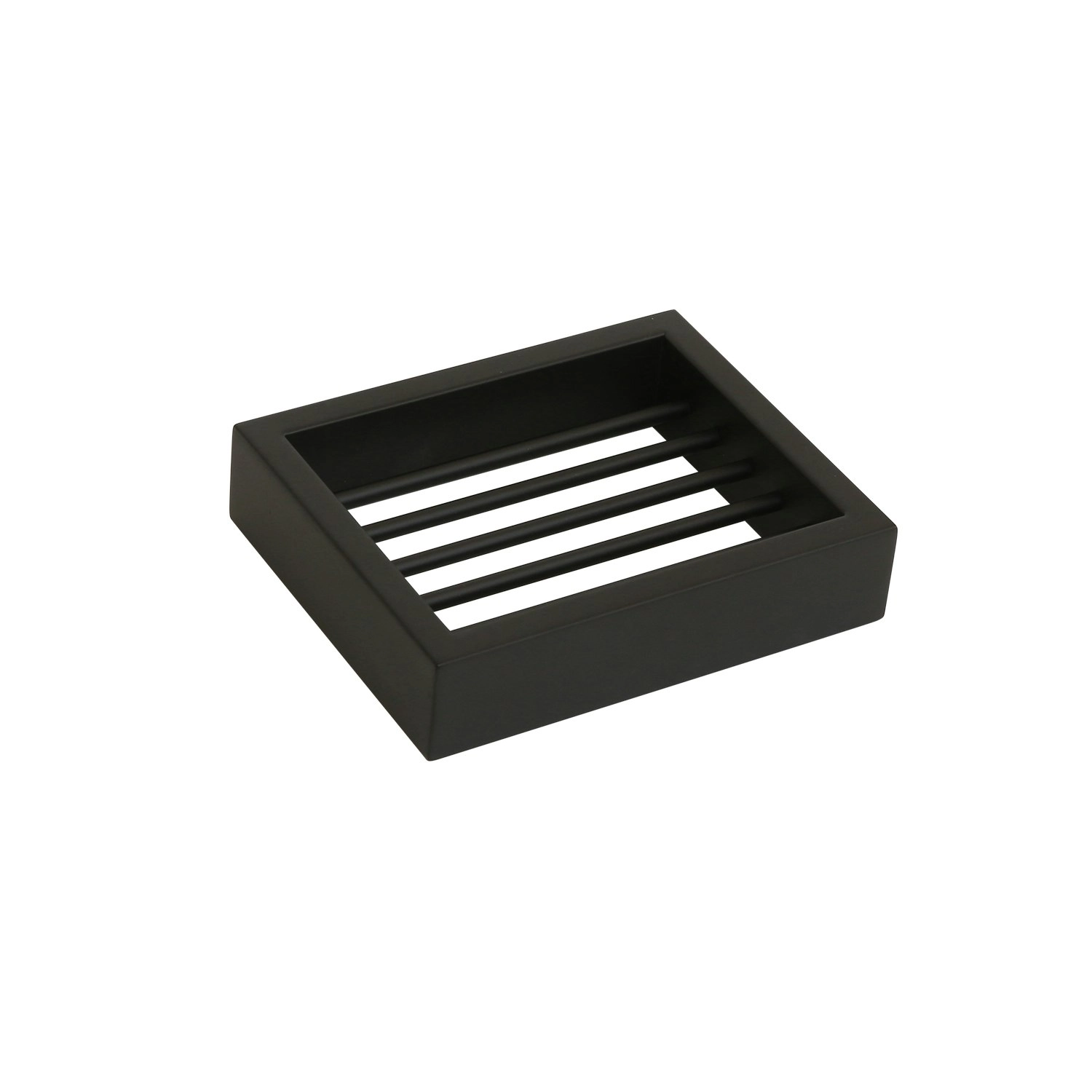 Aguzzo Montangna Stainless Steel Soap Basket Dish - Matte Black