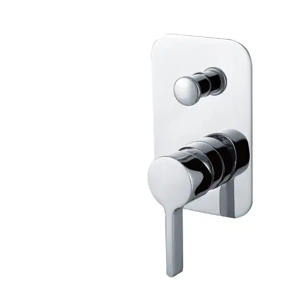 Vale Brighton Wall Mounted Shower Mixer with Diverter - Chrome