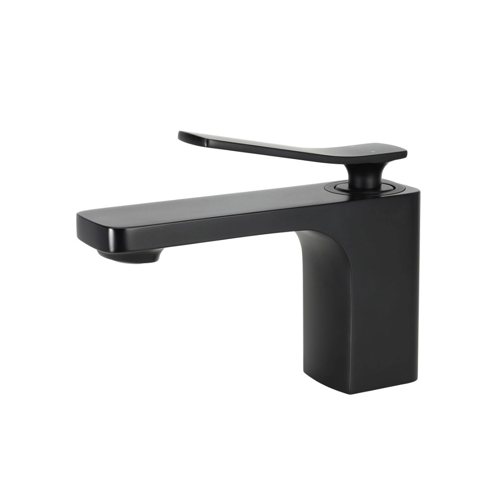 Aguzzo Cortina Single Lever Basin Mixer Tap - Matte Black