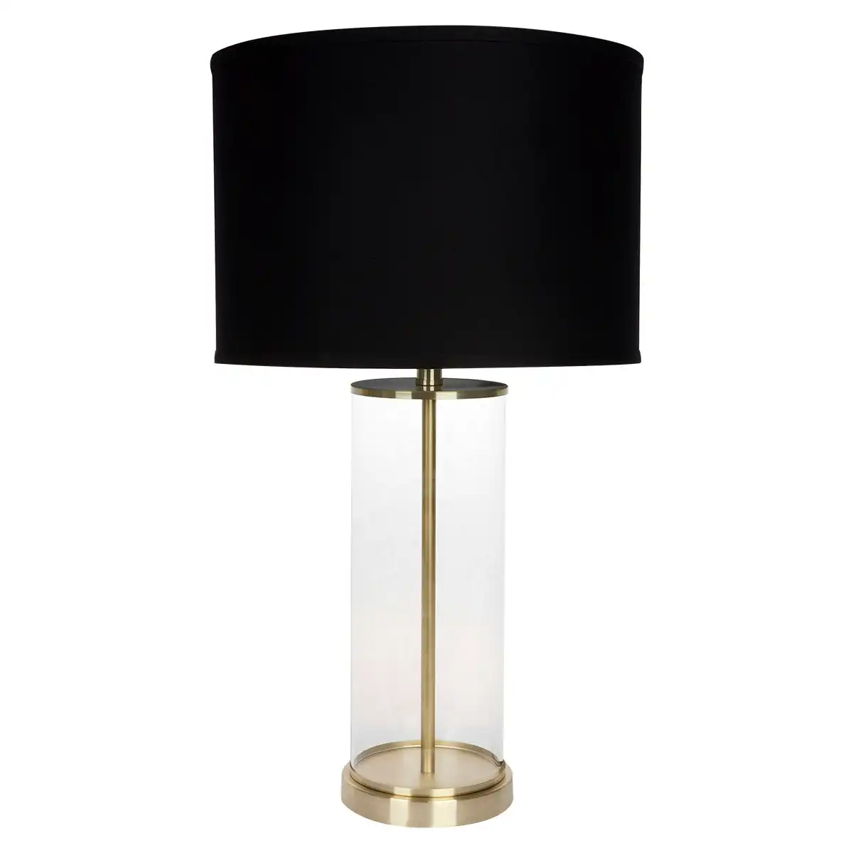 Cafe Lighting Left Bank Table Lamp - Brass with Black Shade