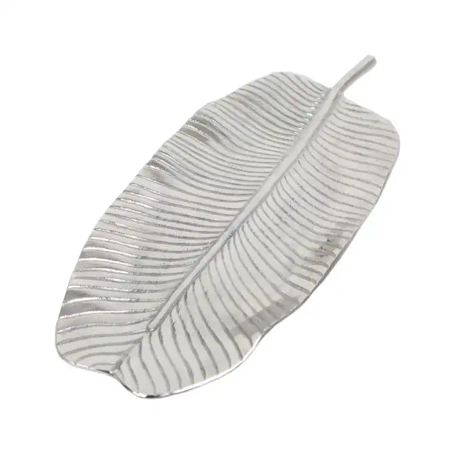 SSH Collection Banana 60cm Long Decorative Leaf - Nickel