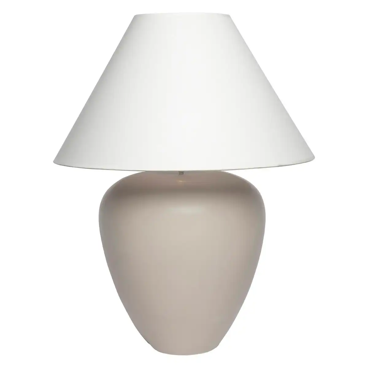 Cafe Lighting Picasso Table Lamp - Natural with White Shade
