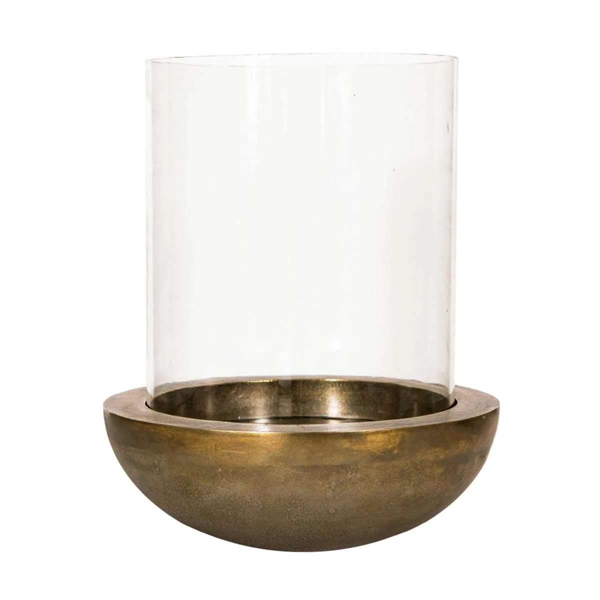 SSH Collection Katrina 39cm Tall Hurricane Lamp - Brass