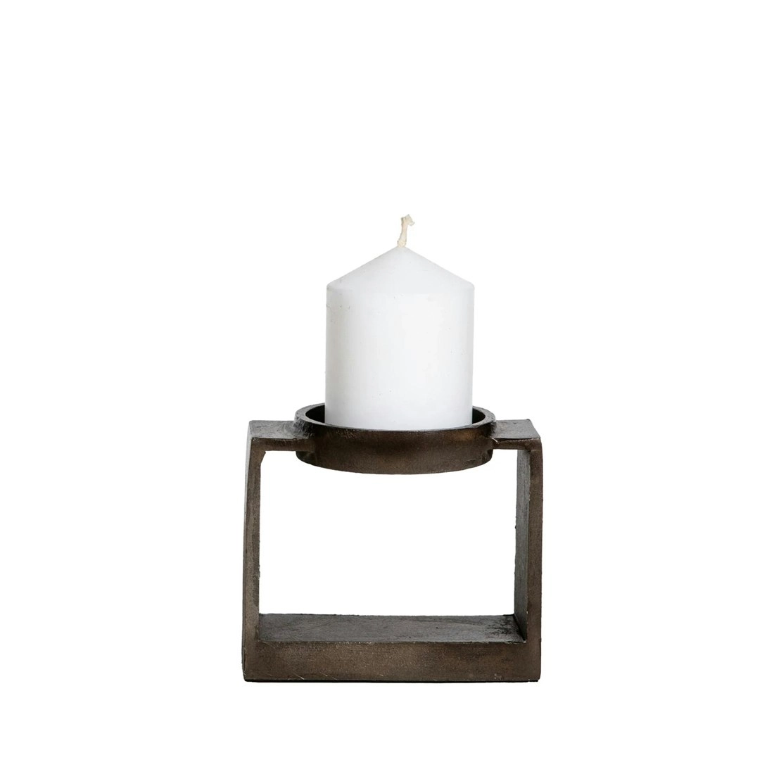 SSH Collection Miles 11. 5cm Single Candle Stand - Antique Brown