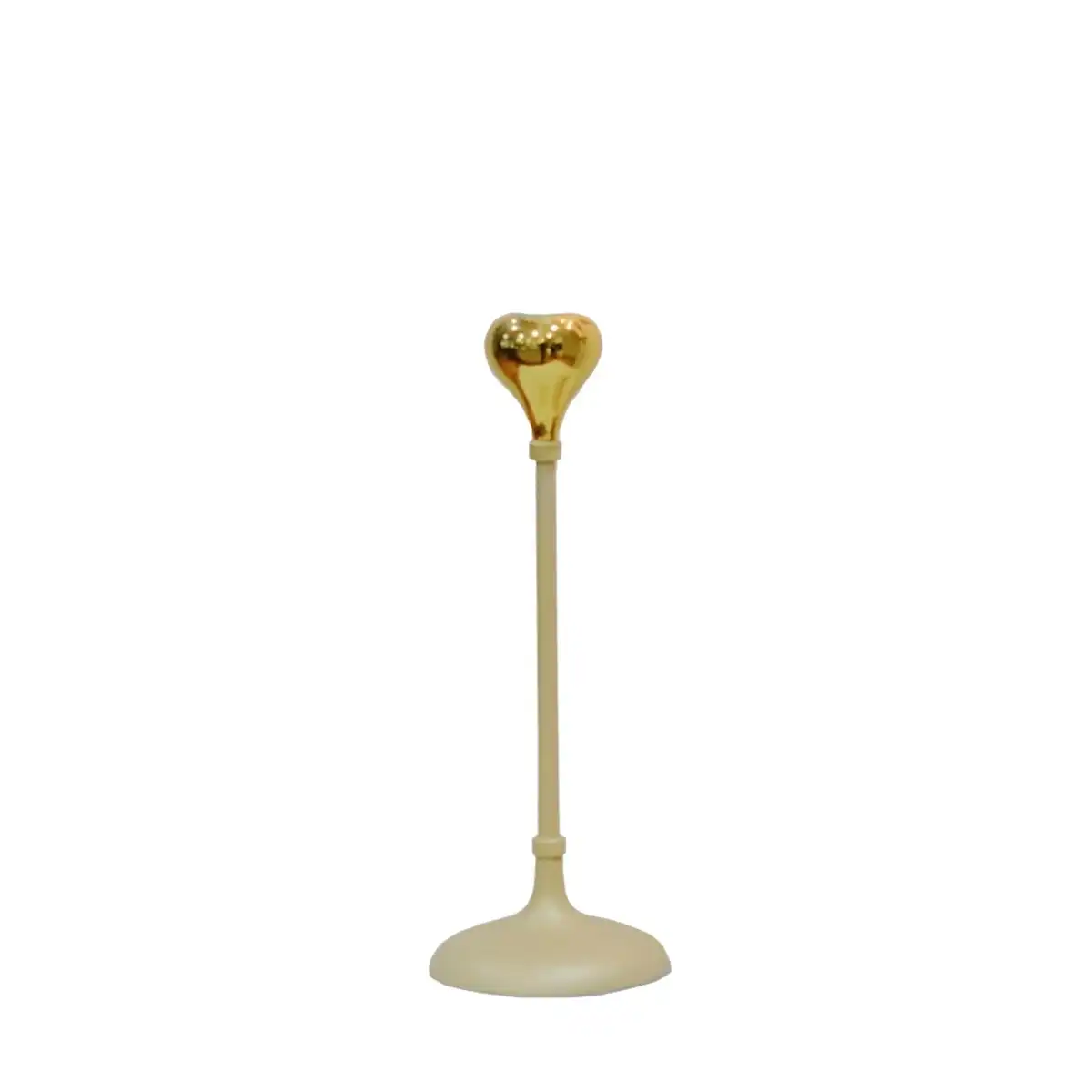 SSH Collection Tear Drop 24cm Tall Single Candle Holder - 2 Tone Gold