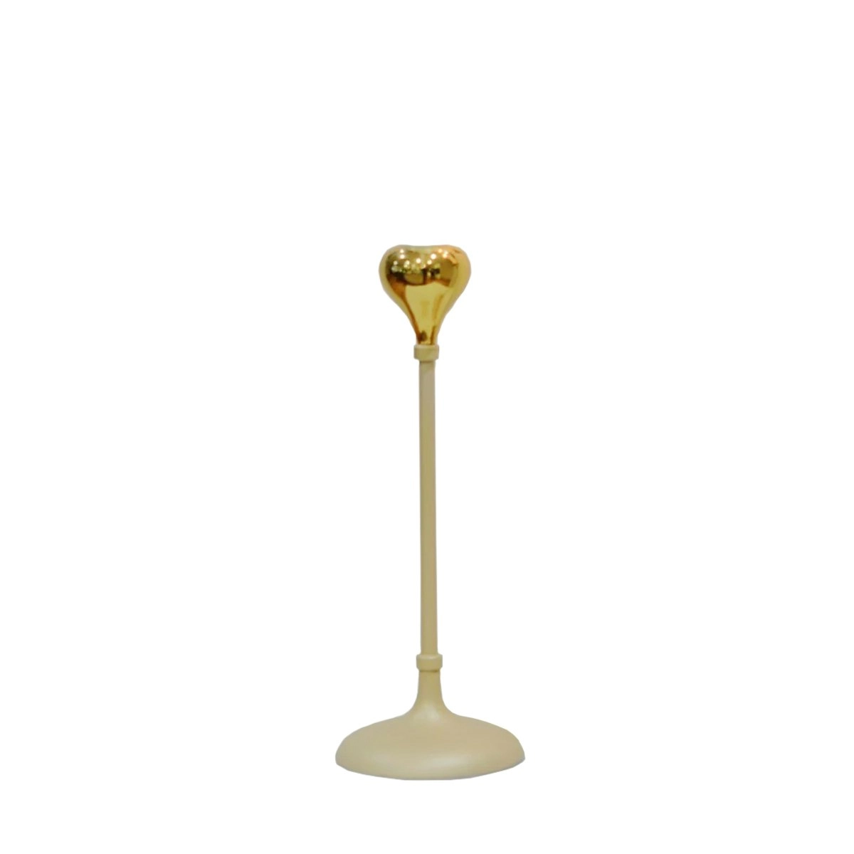 SSH Collection Tear Drop 24cm Tall Single Candle Holder - 2 Tone Gold