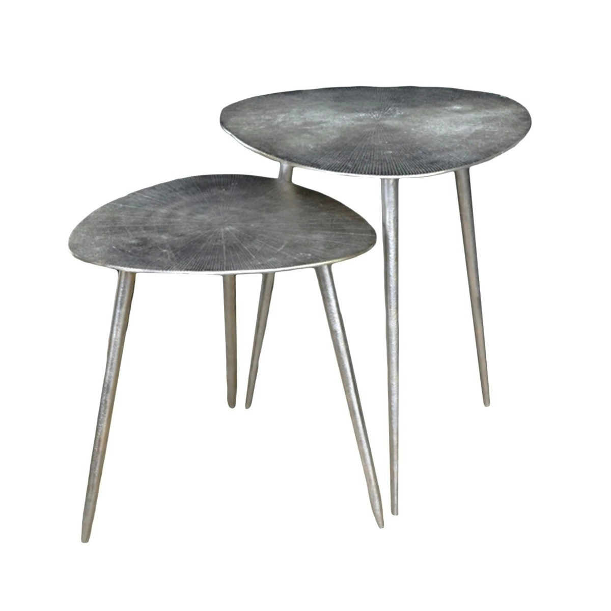 SSH Collection Revival 41cm Wide Side Table - Nickel