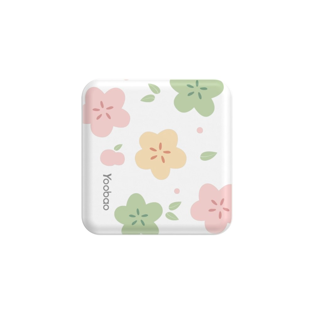 Yoobao Two Output Mini 10000mAh Power Bank - White Blossom