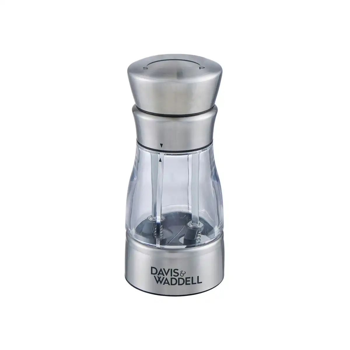 Davis & Waddell Dual Salt and Pepper Mill - Stainless Steel