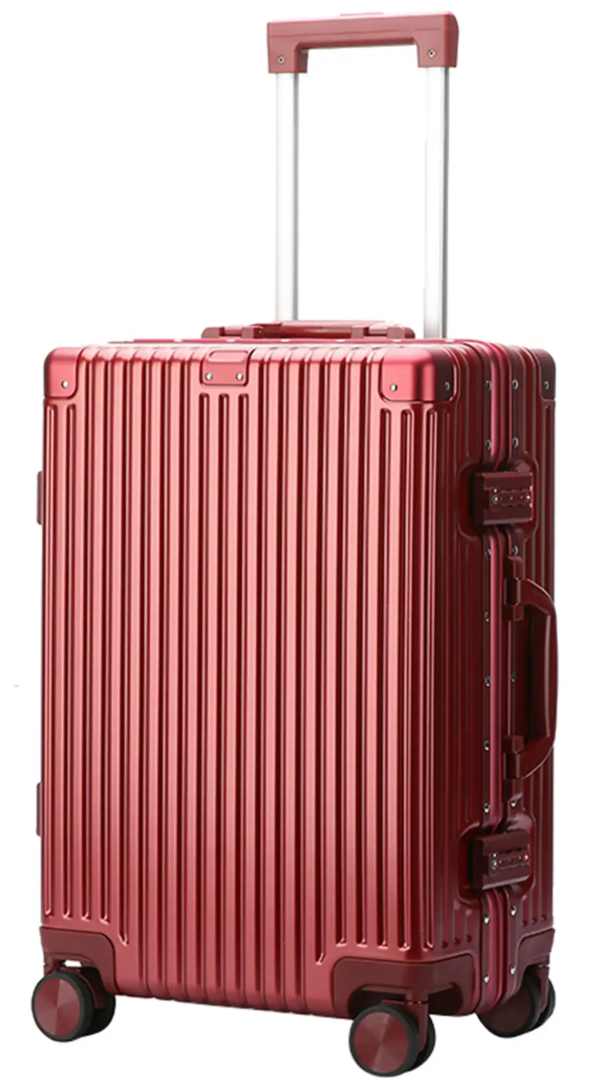 Bopai Aluminium Luggage Suitcase Light weight Carry on HardCase B3207 Red