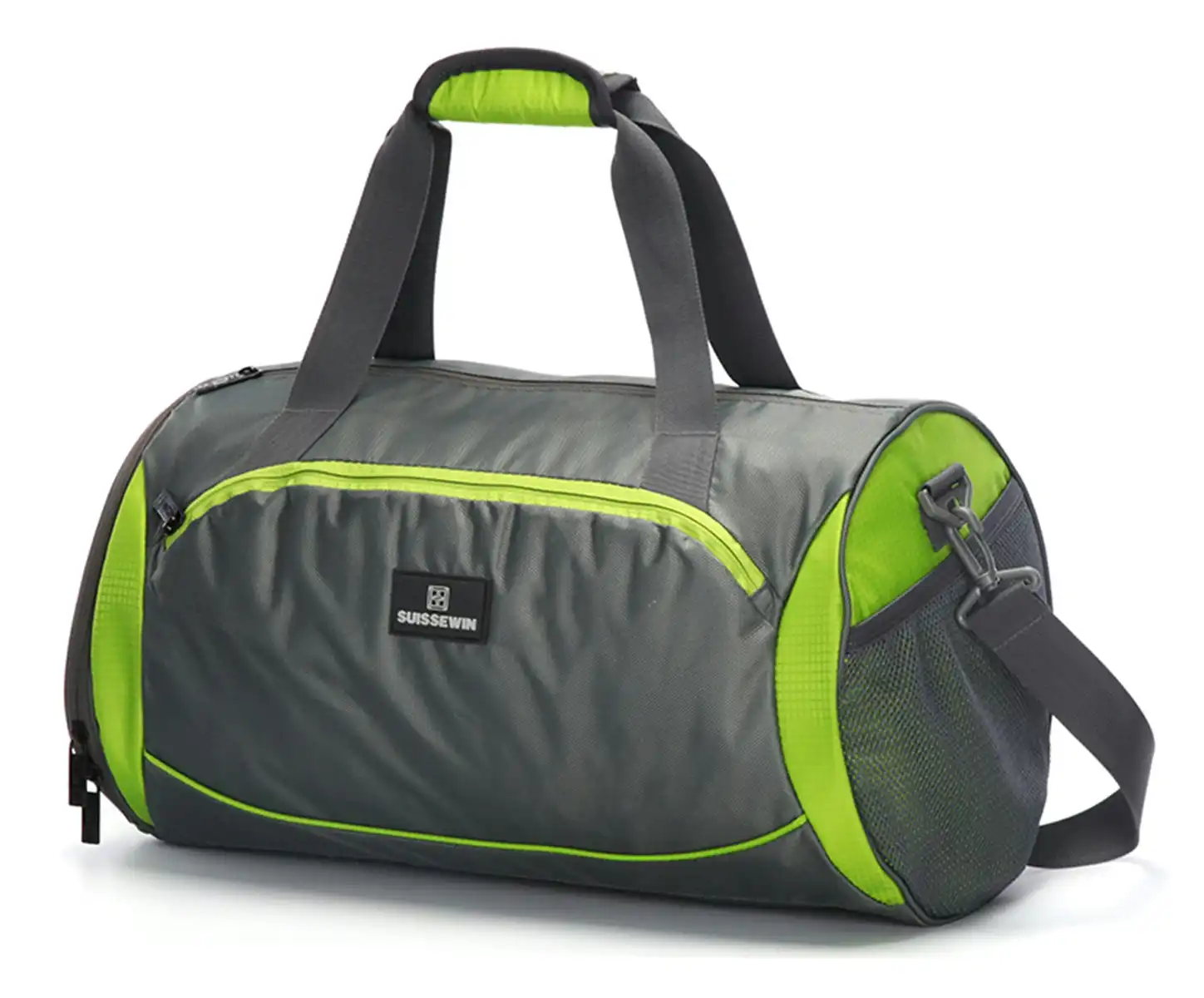 Suissewin Swiss Water-Resistant Gym Sport Crossbody Duffel Bag Luggage Hand Bag SNG3008 Green